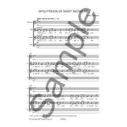 John Tavener: Apolytikion Of Saint Nicholas