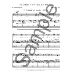 Michael Nyman: Two Sonnets Of Sor Juana In&eacute;s De La Cruz