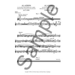 Carl Nielsen: Aladdin (set of parts)