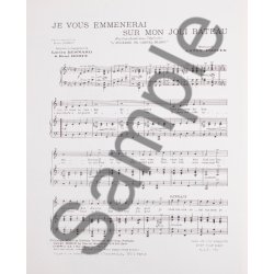 Anton Profes/Robert Gilbert: Je Vous Emmenerai Sur Mon Joli Bateau