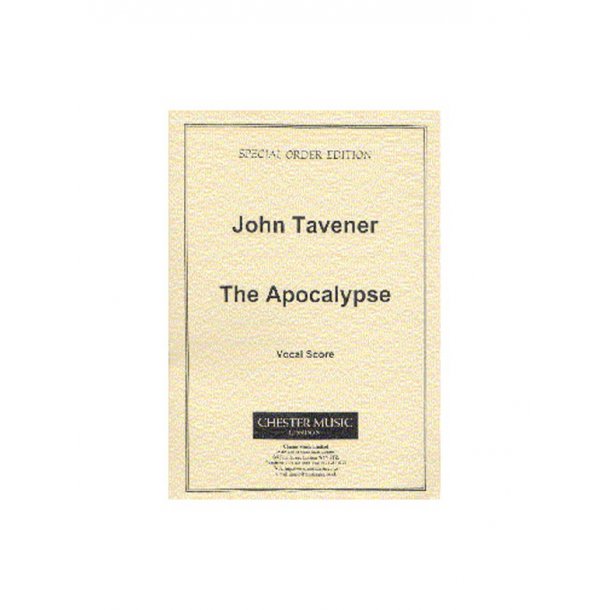 John Tavener: The Apocalypse (Vocal Score)