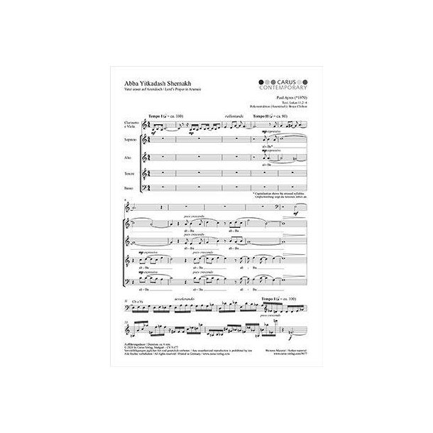 Abba Yitkadash Shemakh : Lord's Prayer in Aramaic