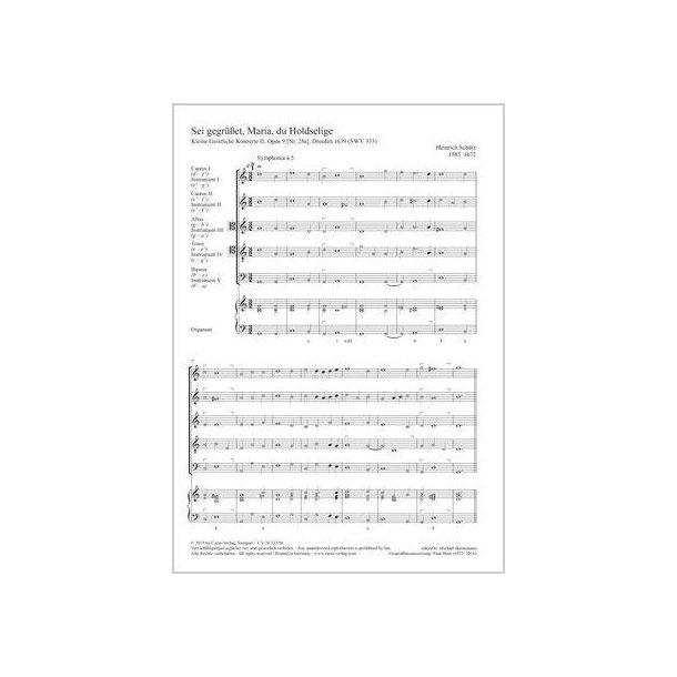 The annunciation : SWV 333