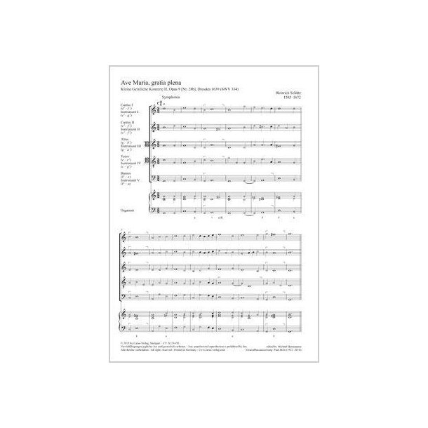 Ave Maria gratia plena : SWV 334