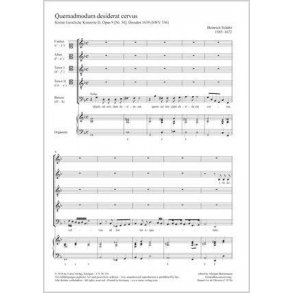 Quemadmodum desiderat cervus : SWV 336