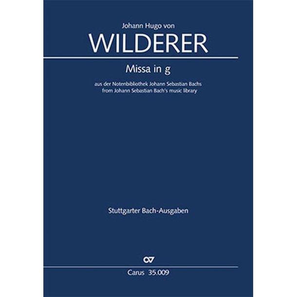 Missa In G Minor : From Johann Sebastian Bach's Music Library