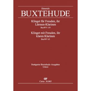 Klinget Für Freuden Ihr Lärmen Klarinen : BuxWV 119 - 65