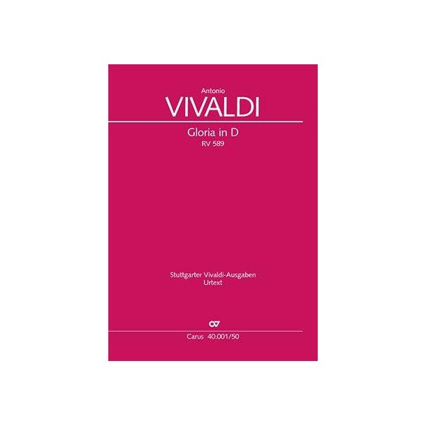 Gloria in D. Revised edition : RV 589