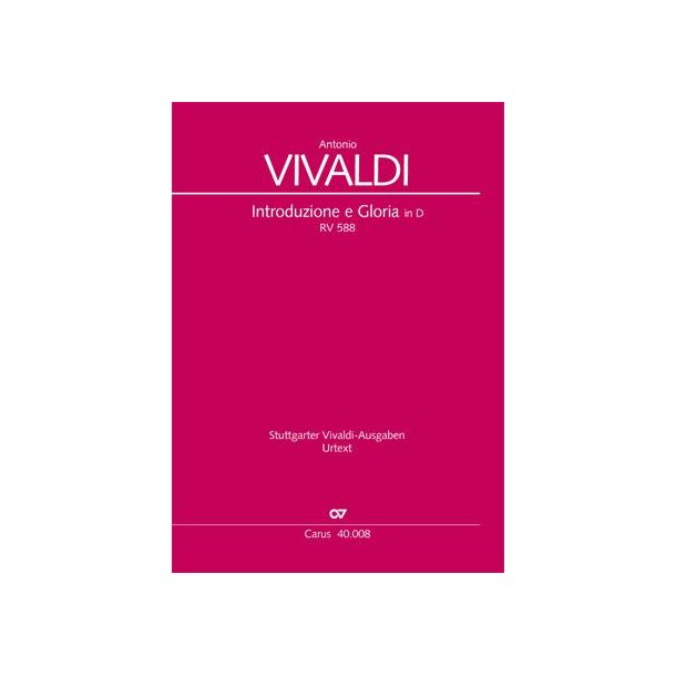 Introduzione E Gloria : RV 588