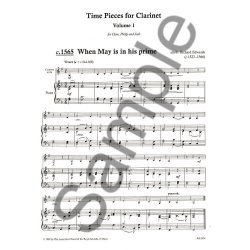 Time Pieces For Clarinet Volume 1