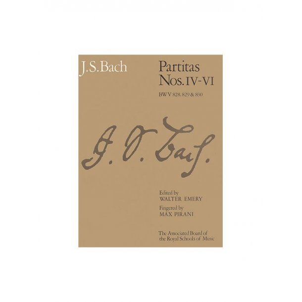 J.S. Bach: Partitas - Nos. IV-VI (ABRSM)