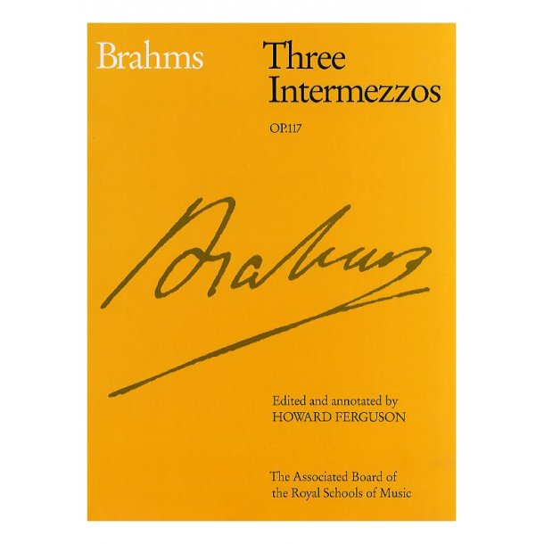 Johannes Brahms: Three Intermezzos Op.117