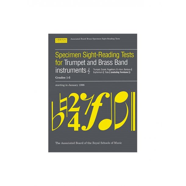 Specimen Sight-Reading Tests For Trumpet And Brass Band Instruments Grades 1-5