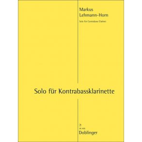 Solo Für Kontrabassklarinette