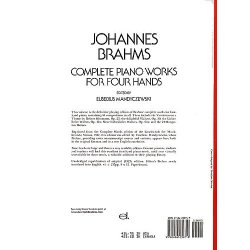 Johannes Brahms: Complete Piano Works For Four Hands