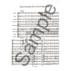 W.A. Mozart: Piano Concertos Nos.17-22 (Full Score)