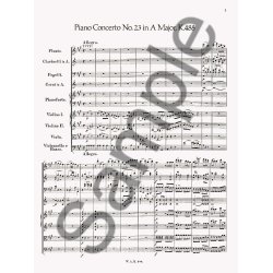 W.A. Mozart: Piano Concertos Nos. 23-27 (Full Score)