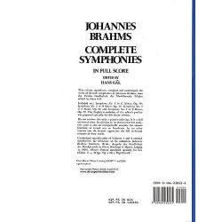 Johannes Brahms: Complete Symphonies (Full Score)