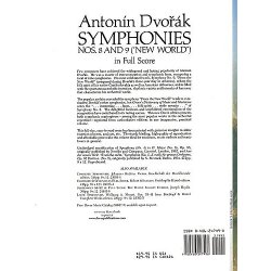 Antonin Dvorak: Symphonies Nos. 8 and 9 ('New World) In Full Score