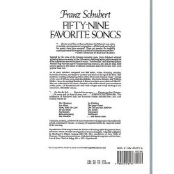 Franz Schubert: Fifty-nine Favorite Songs
