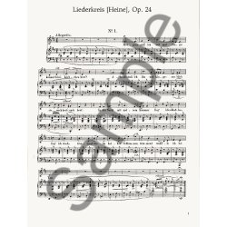 Robert Schumann: Selected Songs For Solo Voice And Piano