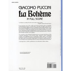 Giacomo Puccini: La Boheme (Dover Full Score)