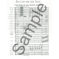 Gustav Mahler: Das Lied Von Der Erde (Dover Full Score)