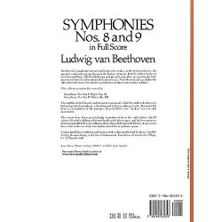 Beethoven: Symphonies Nos. 8 And 9 (Full Score)