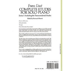 Franz Liszt: Complete Etudes For Solo Piano Series I