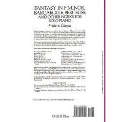 Frederic Chopin: Fantasy In F Minor And Other Works