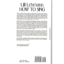Lilli Lehmann: How To Sing