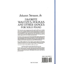 Johann Strauss II: Favorite Waltzes Polkas And Other Dances For Solo Piano
