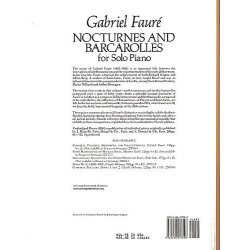 Gabriel Faure: Nocturnes And Barcarolles For Solo Piano