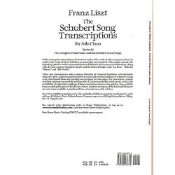 Franz Liszt: Schubert Song Transcriptions For Solo Piano Series II