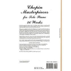 Chopin Masterpieces For Solo Piano