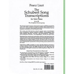 Franz Liszt: The Schubert Song Transcriptions For Solo Piano III