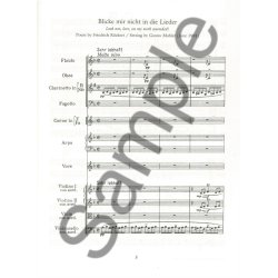 Gustav Mahler: The Ruckert Lieder And Other Orchestral Songs (Full Score)