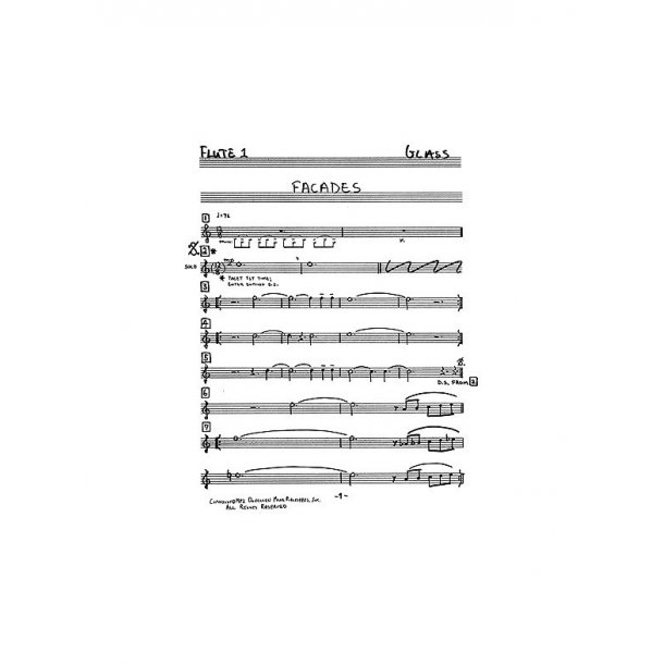 Philip Glass: Facades (Set Of Parts)