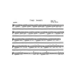 Glass: Two Pages For Piano