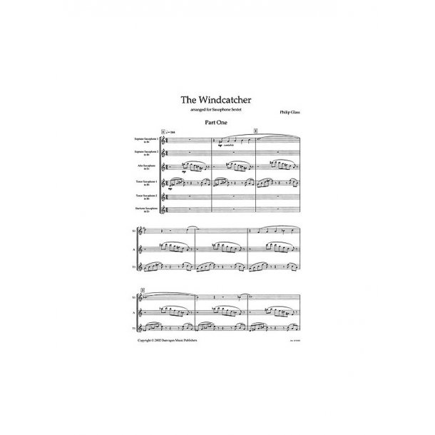 Philip Glass: The Windcatcher (Score)