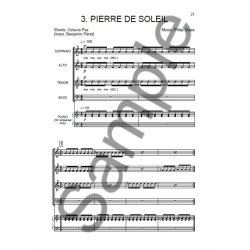 Philip Glass: Three Songs For SATB Choir