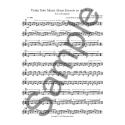 Philip Glass: Violin Solo Music (Solo Guitar)