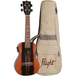 Flight Concert Electro-Acoustic Ukulele with bag : Amara Finish