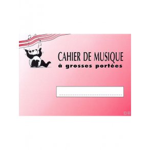 Cahier De Musique Pour Enfant 3 Grosses Portes - 16 Pages (22 x 17 cm A l'Italienne)