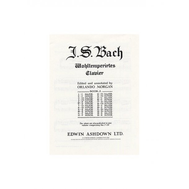 Js Bach: Prelude And Fugue No.5 In D Major Book 1 BMV 850