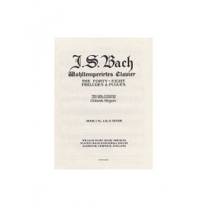 Js Bach: Prelude & Fugue No. 6 In D Minor Book 1