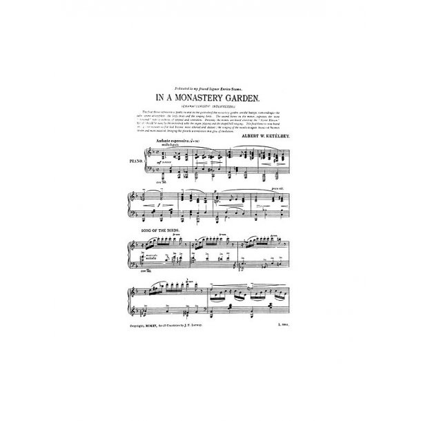 Albert Ketelbey: In A Monastery Garden (Piano Solo)