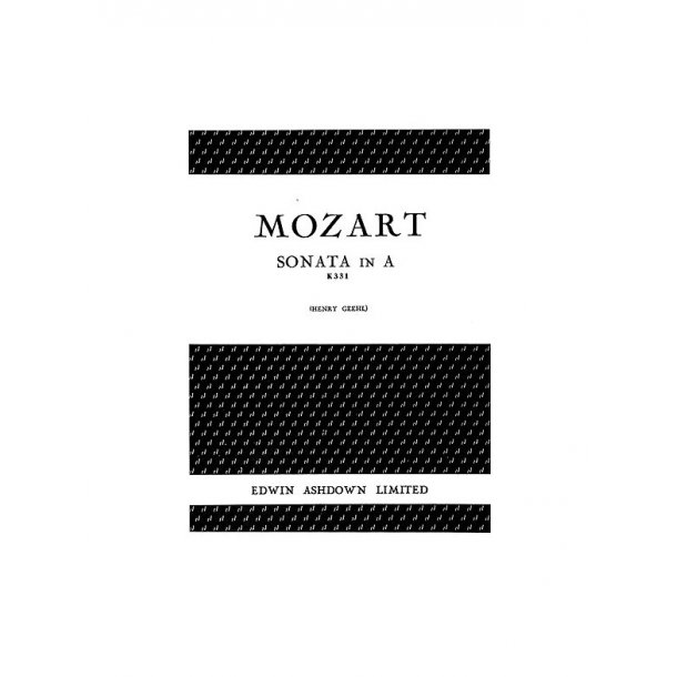 Mozart  Sonata In A K331 Piano