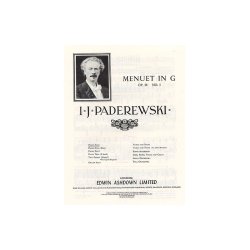 Ignacy Paderewski: Menuet In G Op.14 No.1