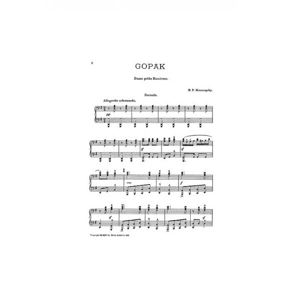 Modest Mussorgsky: Gopak (Piano Duet)